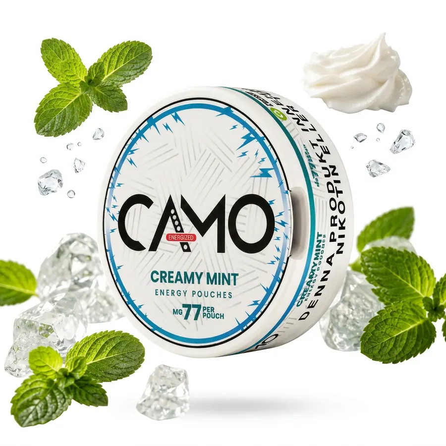 CAMO CAMO Creamy Mint — kofeinové sáčky